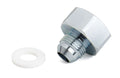 Nitrous Oxide Systems NOS16232 - 8AN Bottle Nut Adapter with Teflon Washer, Brass, Chrome Finish