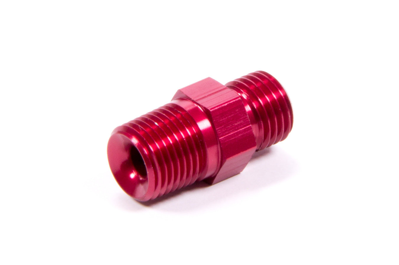 Nitrous Oxide Systems 17953NOS Flare Jet Adapter, Straight 3AN Flare to 1/8 Inch NPT Male, Aluminum Red Anodized