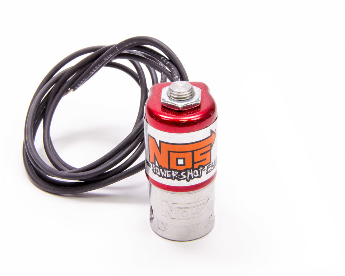 NITROUS OXIDE SYSTEMS 18080NOS Gas Solenoid Power Shot with 1/8 Inch NPT Inlet and Outlet, Stainless Steel