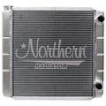 Northern Radiator 204109 Aluminum Radiator Race Pro 21.625 x 19.625 Inches Dual Pass Passenger Side Inlet and Outlet