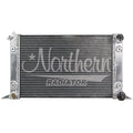 Northern Radiator 204112 Aluminum Radiator Race Pro Scirocco Style, 21.5 Inches Width by 12.625 Inches Height, Passenger Side Inlet and Outlet, Natural Finish