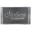 Northern Radiator 204116B Aluminum Custom Radiator 27.15 x 16.46 Inches with 1-1/2 Inch Inlet and 1-3/4 Inch Outlet