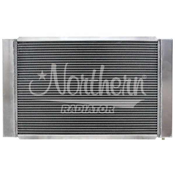 Northern Radiator 204116B Aluminum Custom Radiator 27.15 x 16.46 Inches with 1-1/2 Inch Inlet and 1-3/4 Inch Outlet