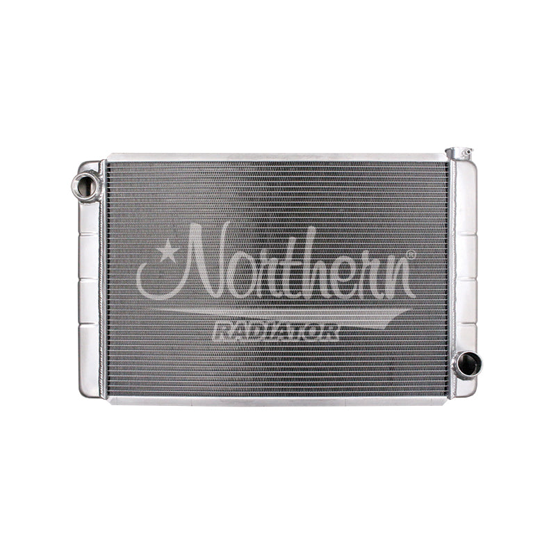 Northern Radiator 204125 GM Radiator Single Pass 30.875 x 19.625 Inch Aluminum with Driver Side Inlet and Passenger Side Outlet