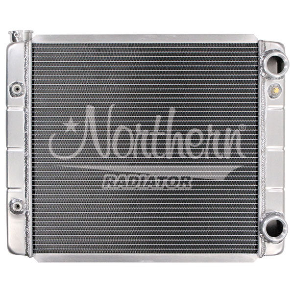 Northern Radiator 204127 Race Pro Dual Pass Radiator for GM LS-Series Engines, 23.875 x 19.625 Inches Aluminum Finish