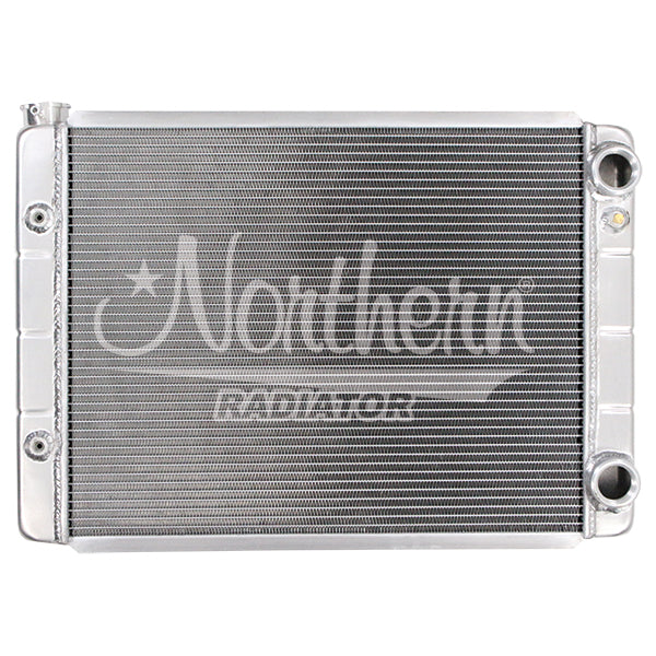 Northern Radiator GM Radiator Dual Pass 19 x 28 Inches with Passenger Side Inlet and Outlet