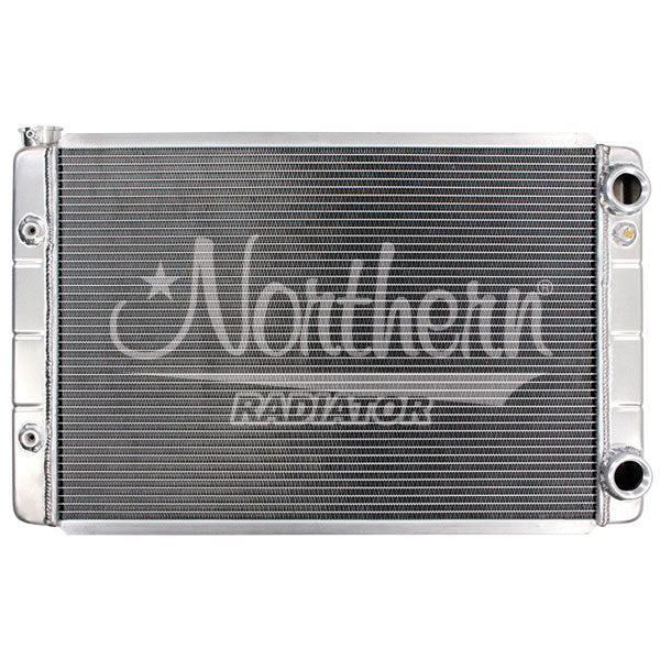 Northern Radiator GM Radiator Dual Pass 19 x 31 Inch Aluminum with Passenger Side Inlet and Outlet