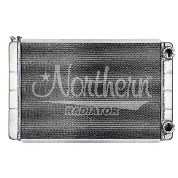 Northern Radiator 204135 Dual Pass Radiator for GM Vehicles, 30.875 x 19.625 inches, Aluminum, Passenger Side Inlet and Outlet
