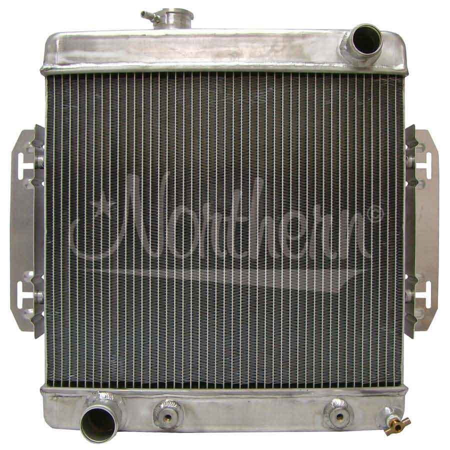 Northern Radiator 205155 Aluminum Radiator for Hot Rods, Passenger Side Inlet, Driver Side Outlet, 18.625 x 20 inches