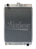 Northern Radiator 205159 Aluminum Radiator for Hot Rods, 19.75 Inch Width, 27 Inch Height, 3.125 Inch Depth, Driver Side Inlet, Passenger Side Outlet