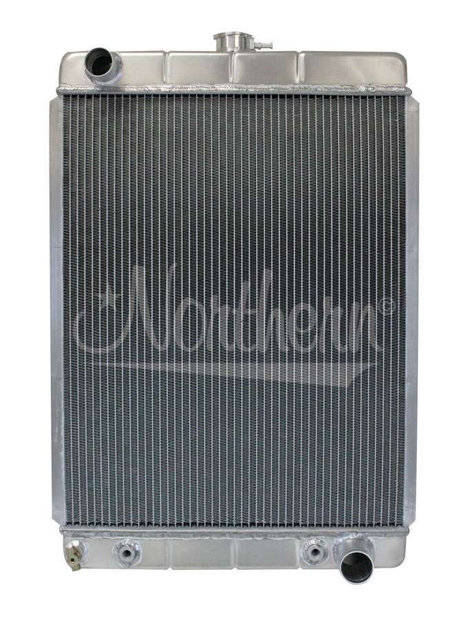 Northern Radiator 205159 Aluminum Radiator for Hot Rods, 19.75 Inch Width, 27 Inch Height, 3.125 Inch Depth, Driver Side Inlet, Passenger Side Outlet
