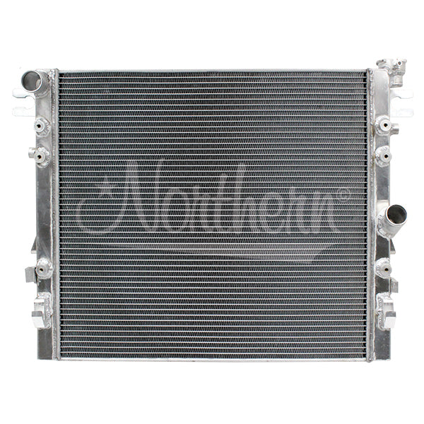 Northern Radiator 205218 Aluminum Radiator for Jeep Wrangler JK 2007-2018, 25.25 in W x 21.13 in H, Driver Side Inlet, Passenger Side Outlet