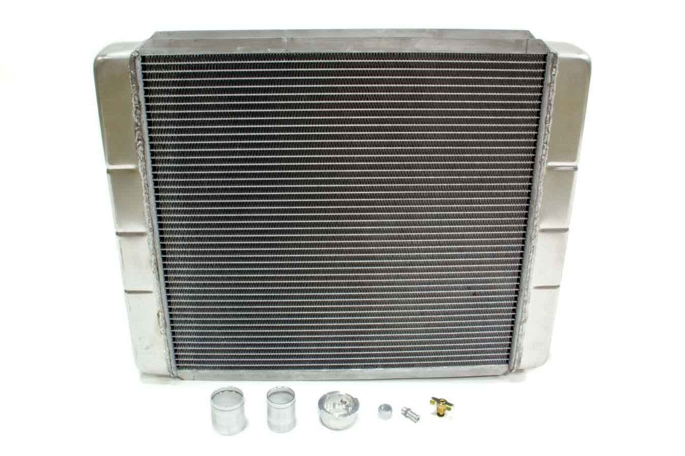 Northern Radiator Custom Aluminum Radiator Kit 23.75 x 19.5 Inches Weld-On Side Inlet and Outlet