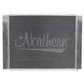 Northern Radiator 209686B Custom Aluminum Radiator, 27.25 Inch Width x 19.625 Inch Height, Weld-On Inlet and Outlet