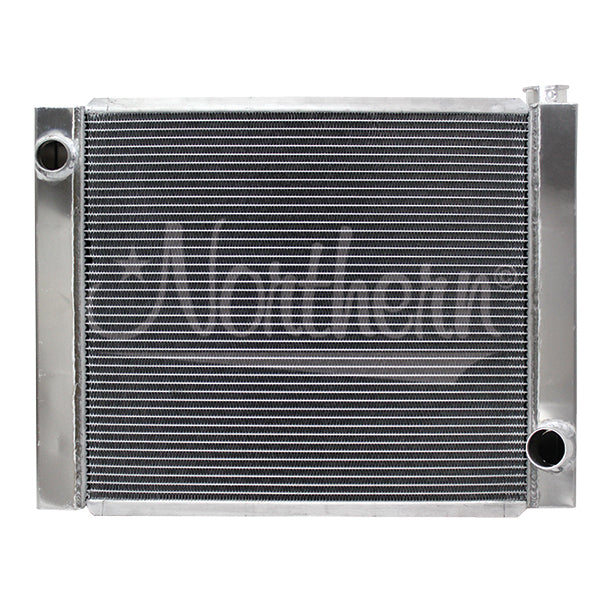 Northern Radiator Race Pro Radiator 209699 25.375 Inch Wide Aluminum with Driver Side Inlet and Passenger Side Outlet for GM Vehicles