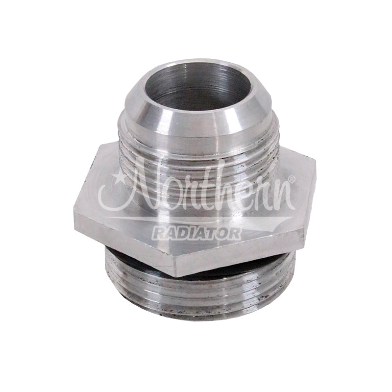 Northern Radiator Z17546 Radiator Inlet Fitting, 1-5/8 Inch, 16 AN Male to 20 AN O-Ring, Aluminum, Clear Anodized