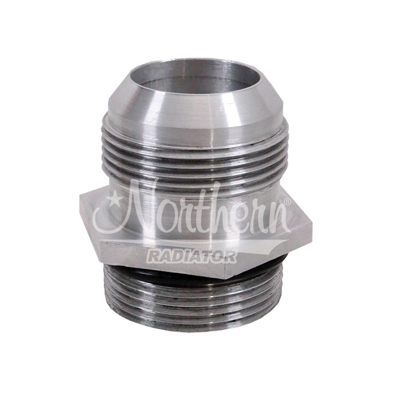 Northern Radiator Z17547 Radiator Inlet Fitting 1-5/8 Inch, 20 AN Male to O-Ring Aluminum Adapter