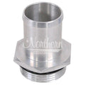 Northern Radiator Z17549 Threaded Hose Connection 1-5/8 Inch Male O-Ring to 1-1/4 Inch Hose Barb Aluminum Clear Anodized