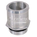 Northern Radiator Z17553 Radiator Inlet Fitting 1-5/8 Inch Male O-Ring to 1-3/4 Inch Hose Barb Aluminum Clear Anodized