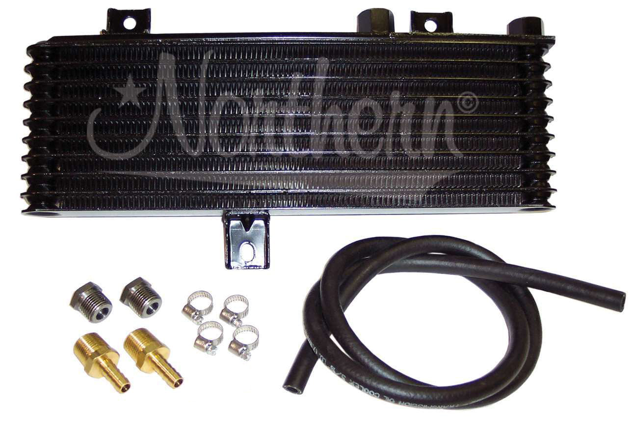 Northern Radiator Z18028 Transmission Oil Cooler Kit, 14 x 5 x 1.5 Inches, Aluminum, Black Finish