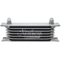 Northern Radiator Z18056 Universal 7 Plate Oil Cooler with 10AN Male Inlet and Outlet, Aluminum, 9.75 x 3.375 x 2 inches