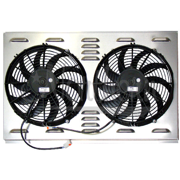 Northern Radiator Z40004 Dual 12-Inch Electric Cooling Fans with Aluminum Shroud