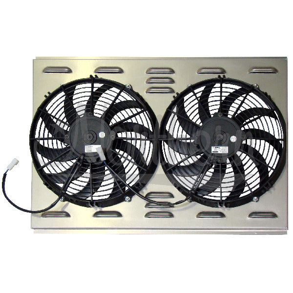 Northern Radiator Z40006 Dual 12-Inch Electric Cooling Fan with Aluminum Shroud