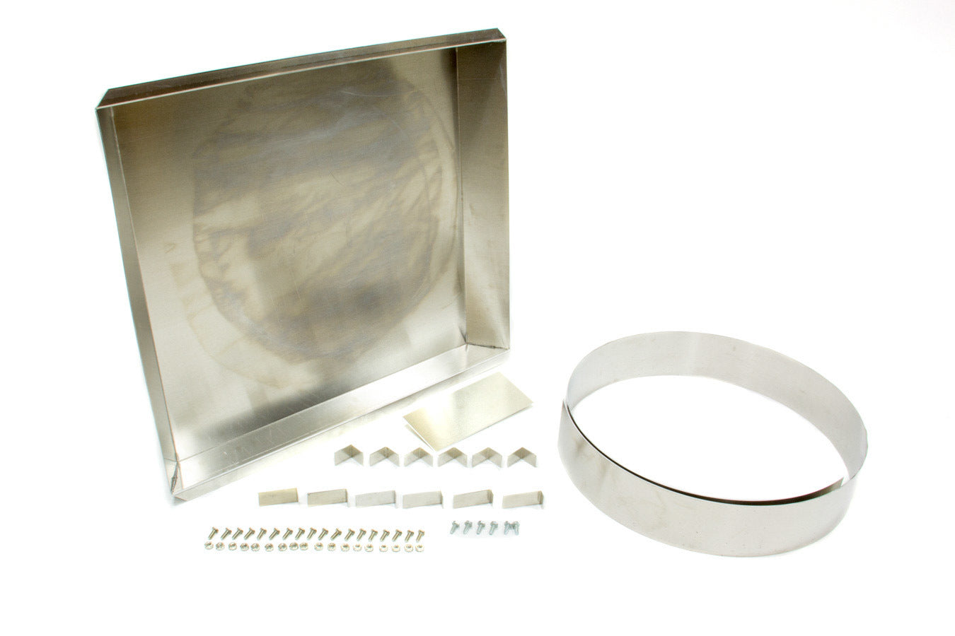 Northern Radiator Z40022 Fan Shroud for 22 Inch Wide Radiators, 19.25 Inch Tall, Aluminum, Natural Finish, Universal Fit