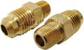 Northern Radiator Z80005 Trans Line Adapter 1/8 Inch NPT Male to 5/16 Inch SAE Flare Male Brass Pair