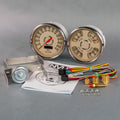 New Vintage USA NVG37205-02 Woodward 2 Gauge Kit with 4-3/8 Inch Diameter Beige Face