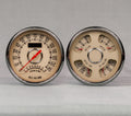 New Vintage USA NVG37215-02 Woodward 2 Gauge Kit with Fuel Level and Oil Pressure, 4-3/8 Inch Diameter, Beige Face