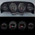 New Vintage USA M-153 Series Gauge Kit for Ford Mustang 1969-1970, 4-3/8 Inch Black Face Analog Instruments