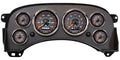 NEW VINTAGE USA Gauge Kit GM Truck 1999-2006 CFR Red Analog Fuel Level Oil Pressure Water Temperature Voltmeter Tachometer Speedometer Black and Red Face