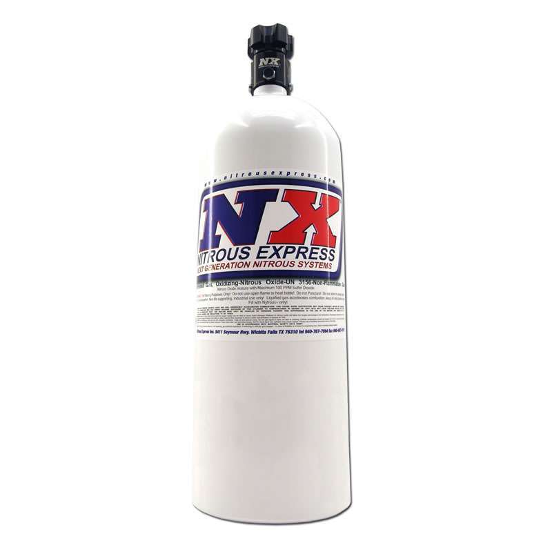 Nitrous Express 11150 15 lb Aluminum Nitrous Oxide Bottle with Standard PF Valve