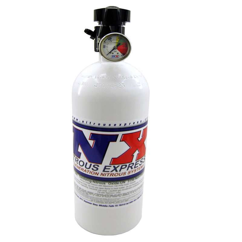 Nitrous Express 11151 15 lb Aluminum Nitrous Oxide Bottle with Standard 45 Valve