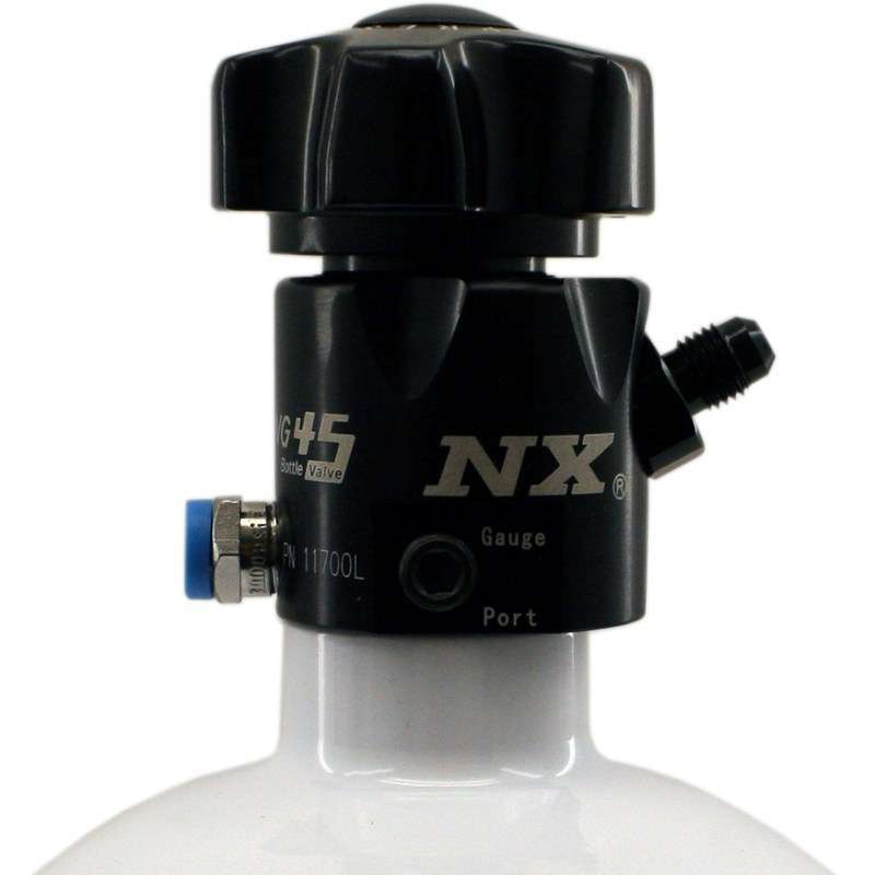 Nitrous Express NXS11700L Lightning 45 Degree Bottle Valve for 10 lb Nitrous Bottles