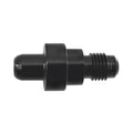 Nitrous Express D-6 Bottle Nipple for 326NX Valve, Aluminum, Black Anodized, Straight Connection