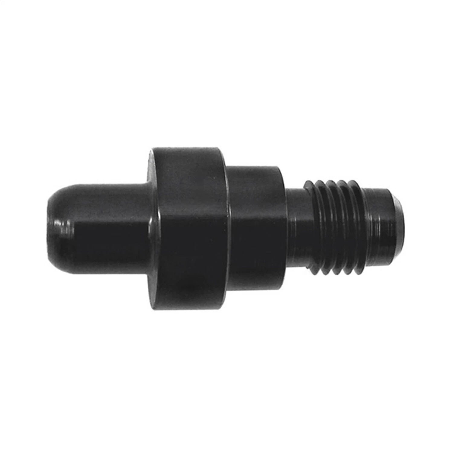 Nitrous Express D-6 Bottle Nipple for 326NX Valve, Aluminum, Black Anodized, Straight Connection