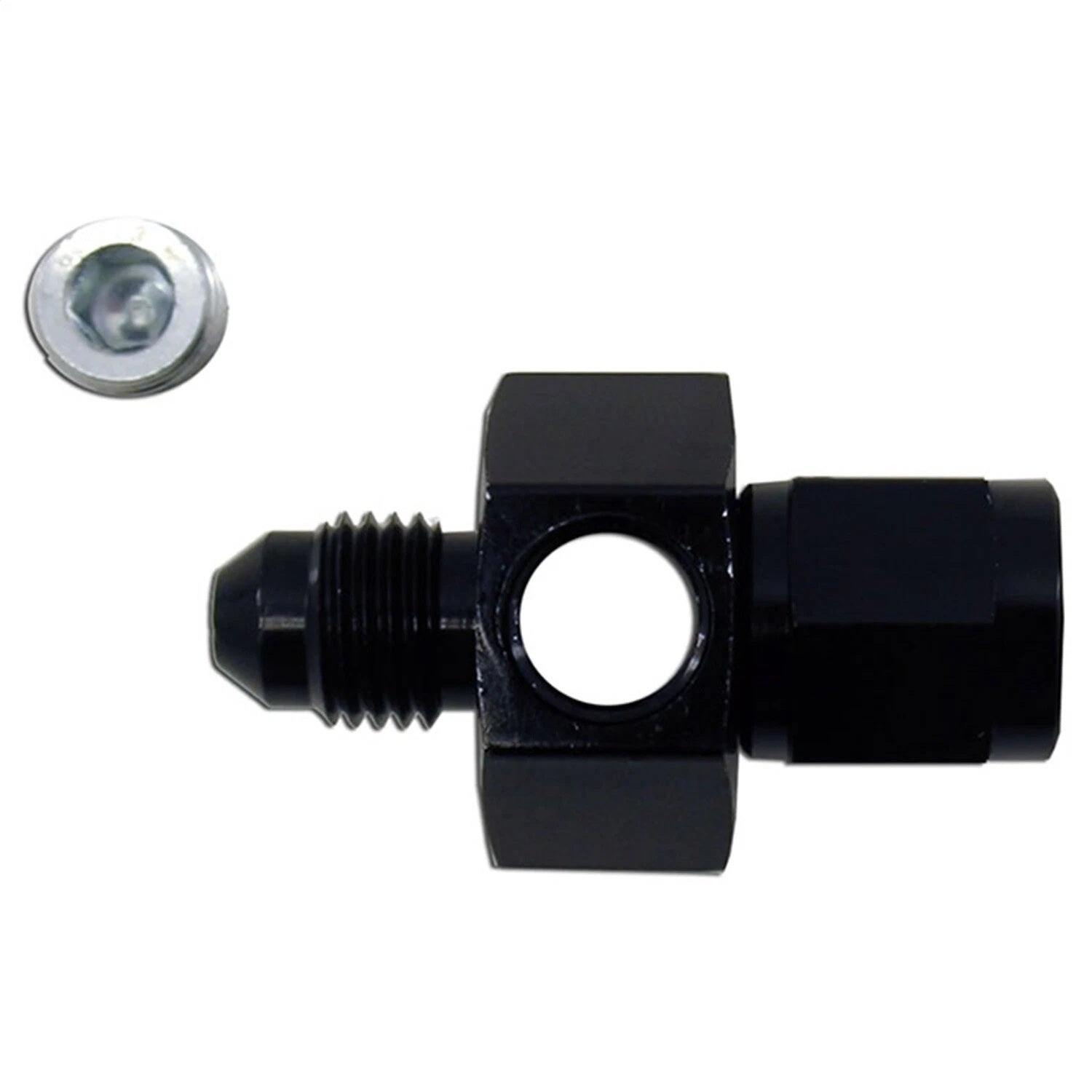 Nitrous Express 15502 6AN Swivel Gauge Adapter Fitting with 1/8 Inch NPT Female Ports and Aluminum Construction