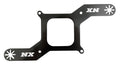 Nitrous Express NXS15728 Carburetor Solenoid Bracket for 4150 Square Flange, Aluminum, Black Anodized, Dual Solenoid Design