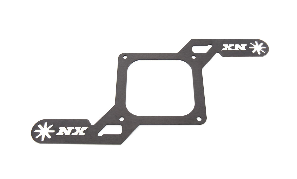 Nitrous Express NXS15729 Carburetor Solenoid Bracket for 4500 Dominator Flange, Aluminum, Black Anodized