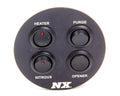 Nitrous Express Custom Switch Panel for Ford Mustang 1994-2004 with Dual Rocker Switches and Indicator Lights