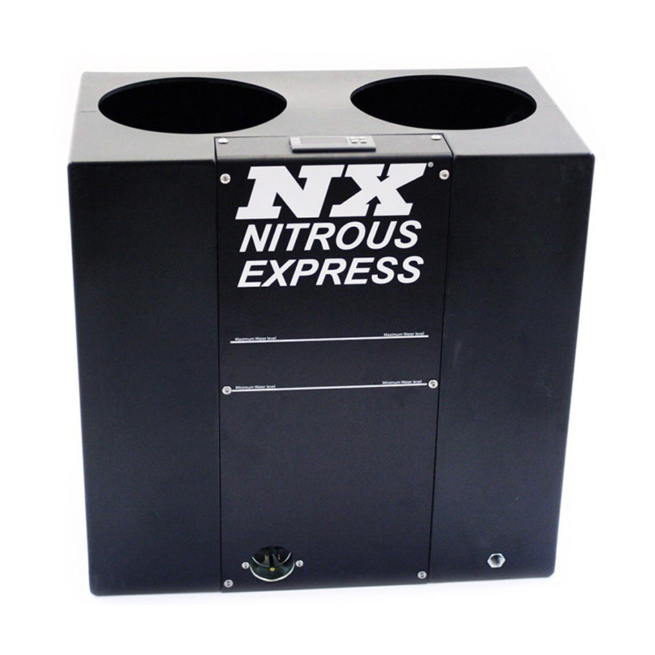 Nitrous Express 15935 NX Hot Water Bottle Bath Style Dual Bottle Heater, Automatic Thermostatic Control, Plastic Black Finish, Suitable for 10 lb, 12 lb, and 15 lb Nitrous Bottles
