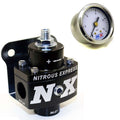 Nitrous Express Fuel Pressure Regulator Non-Bypass with Gauge Part No. 15952, 1-1/2 to 11 psi, Aluminum Black Anodized