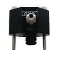 NITROUS EXPRESS Fuel Rail Adapter for Ford 4.6L 3V - 1/8 Inch NPT Ports, Aluminum Black Anodized