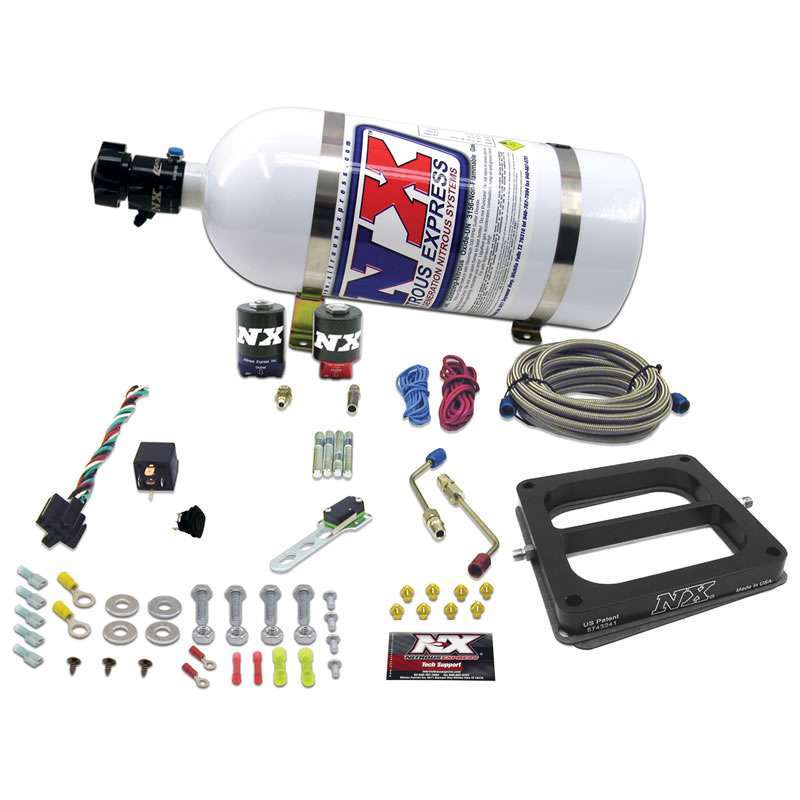 Nitrous Express NXS50070-10 Pro Power Nitrous Plate Kit for 100-500 HP with Dominator Flange