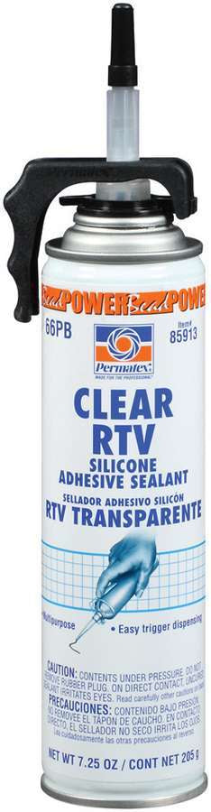 Permatex Powerbead Clear RTV Silicone Sealant 7.25 oz Aerosol