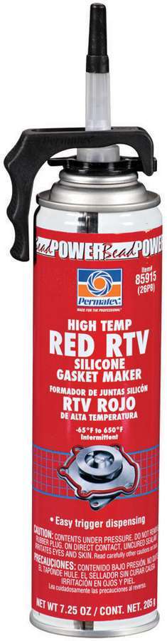 Permatex Powerbead Red RTV Silicone Sealant 7.25 oz Aerosol