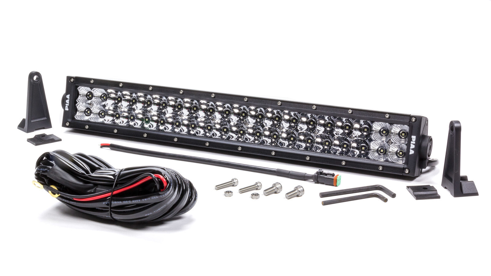 PIAA Quad Series 20-Inch Dual Row LED Light Bar with Combo Beam, 120 Watts, White LEDs, Aluminum Black Anodized Finish