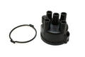 Pertronix Ignition Distributor Cap for 4-Cylinder Distributors with Socket Style Terminals and Clamp Down, Black Plastic, Vented, Stainless Terminals